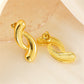 Irregular Solid Color Earrings [304 Stainless Steel,18K Gold Plated]