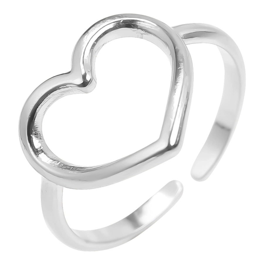 Hollow Heart Ring [304 Stainless Steel]