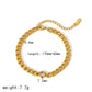 Chain Bracelets [304 Stainless Steel,18K Gold Plated]