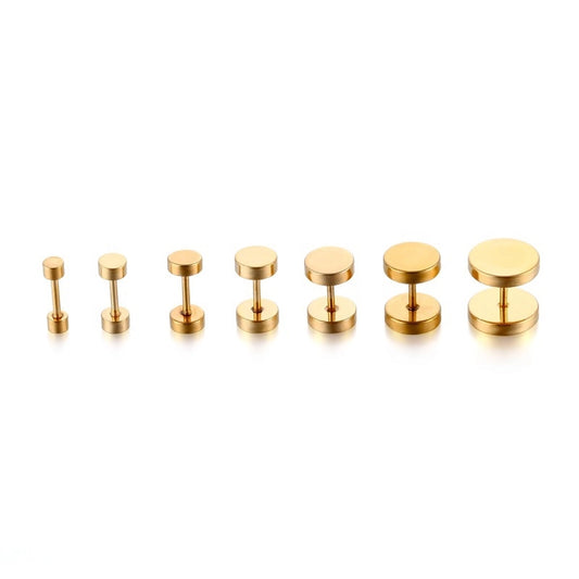 Men Ear studs 1 stuk [roestvrij staal]