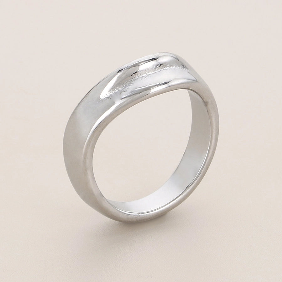 Simple Style Geometric Ring [304 Stainless Steel, 18K Gold Plated]