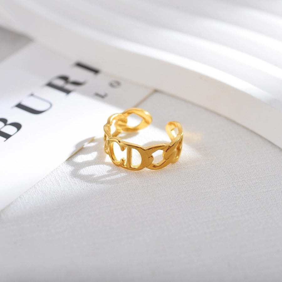 Mix Designs Gold Ring [nerezová ocel]