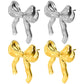 Bow Knot Stud Earrings [304 Stainless Steel]