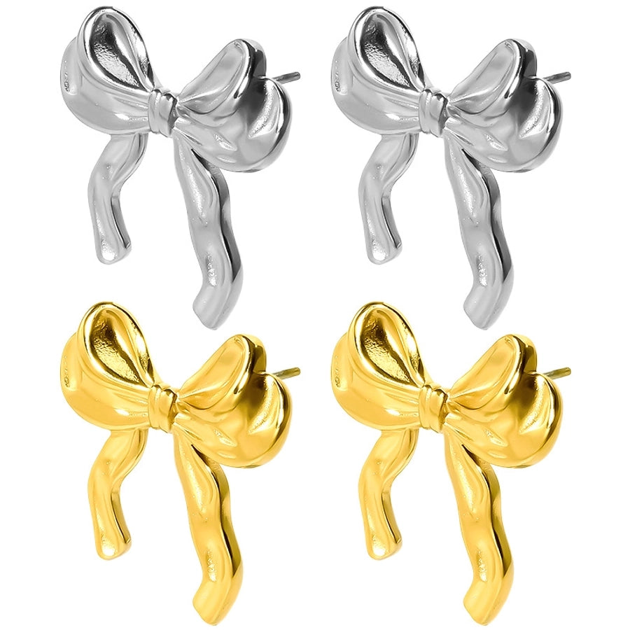 Bow Knot Stud øreringe [304 rustfrit stål]