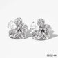 Flower Zircon 16K Earrings [304 Stainless Steel,16K Gold Plated]