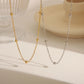 Small Beads Gold Necklace [304 Stainless Steel,18K Gold Plated]