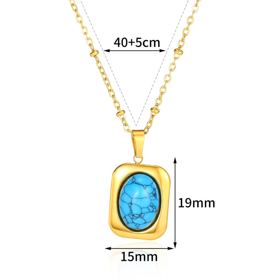 Jewelry Bohemian Round 304 Stainless Steel Plating Pendant Necklace