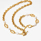 Pearl Chain Bracelet/Necklace [304 Stainless ,16K Gold Plated]