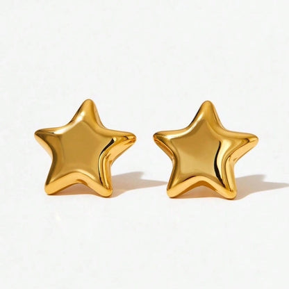 Star Stud Earrings [304 Stainless Steel]