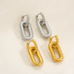 Oversized U Shape Earrings [304 Stainless Steel,18K Gold Plated]