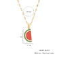 Fruit Necklace [304 Stainless Steel,18K Gold Plated]