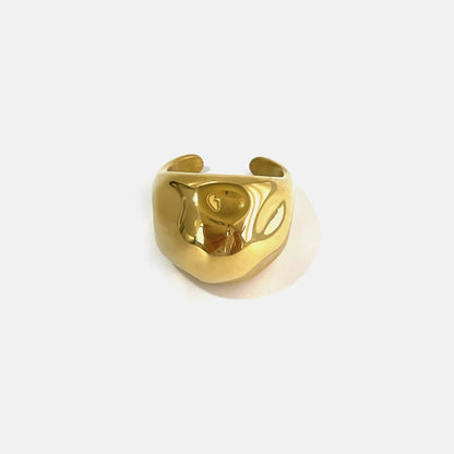 Geometric Open Ring [316L Stainless Steel, 18K Gold Plated]