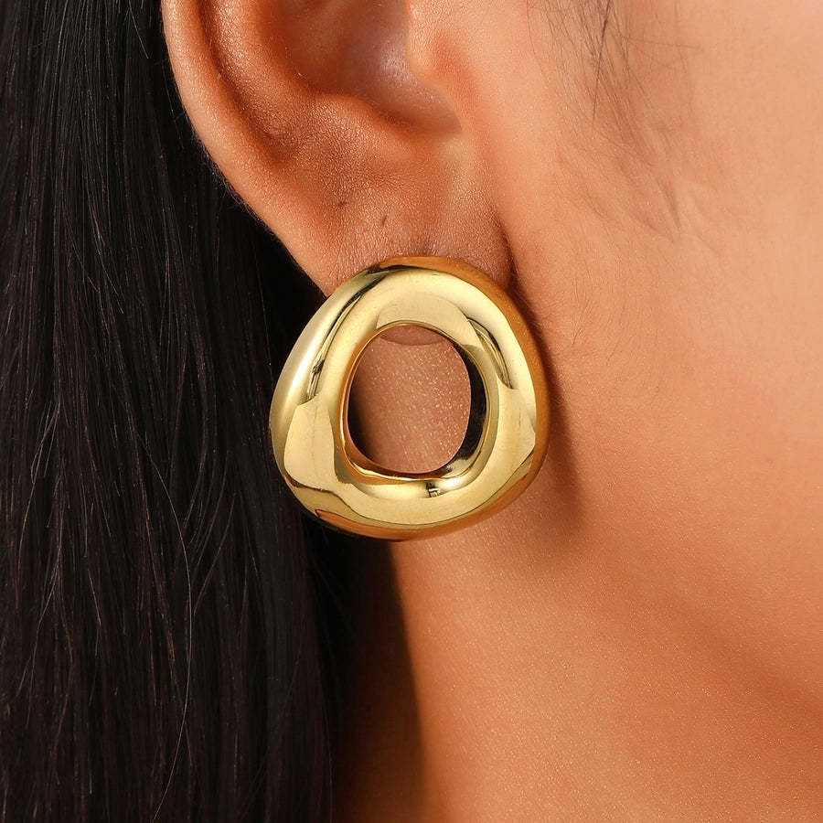 Mix Designs Earrings [304 Stainless Steel, 18K Gold Plated]