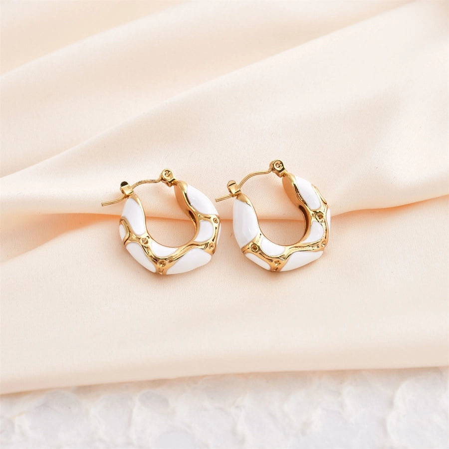 Retro Circle Earrings [304 Stainless Steel,18K Gold Plated]