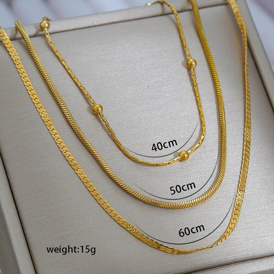 Three Layer Necklace [304 Stainless Steel]