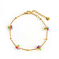 Colorful Flower Anklet [304 Stainless Steel]