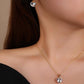 Heart Shape Zircon Jewelry Set [304 Stainless Steel]