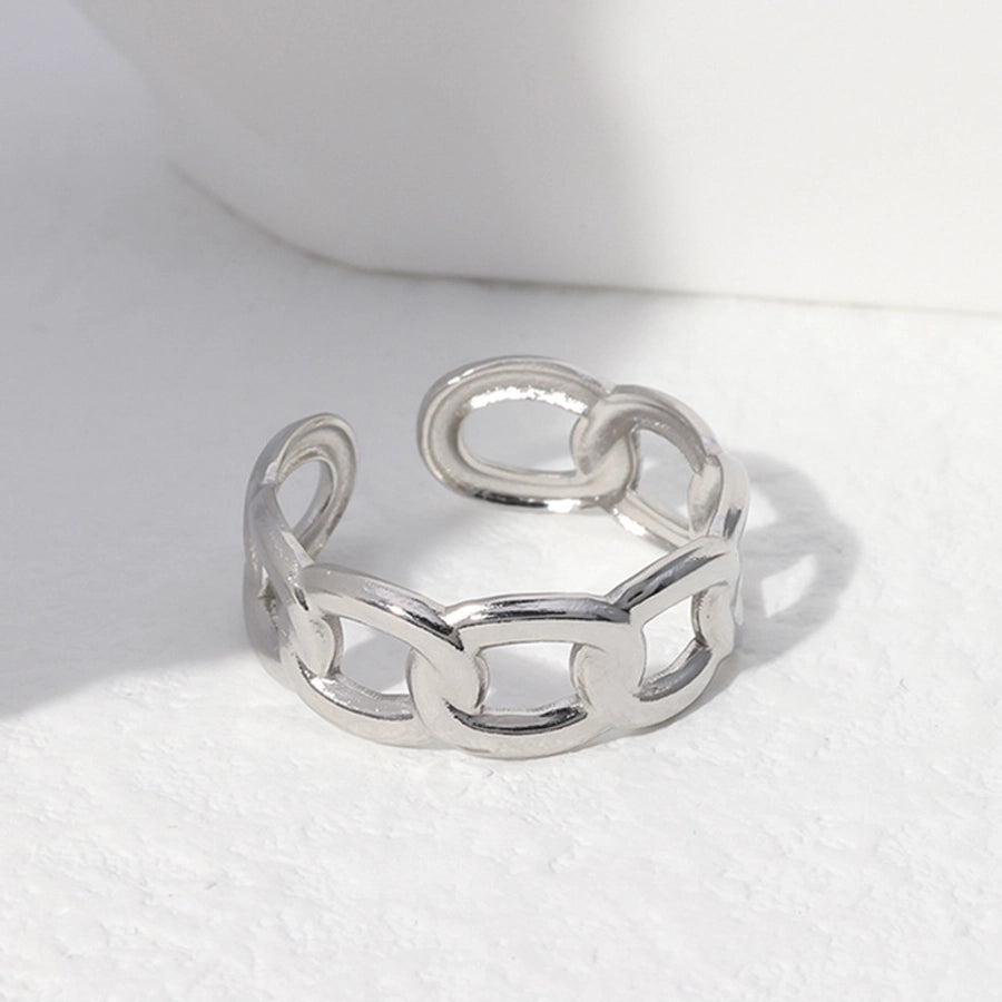 Curb Chain Open Ring [Stainless Steel]