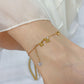 Butterfly Zircon Anklet [Stainless Steel]