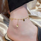 Heart Shape Anklet [304 Stainless Steel, 18K Gold Plated]