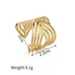 Stripe Ring [304 Stainless Steel 18K Gold Plated]