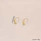 Gold Hook Earrings [304 Stainless Steel,18K Gold Plated]