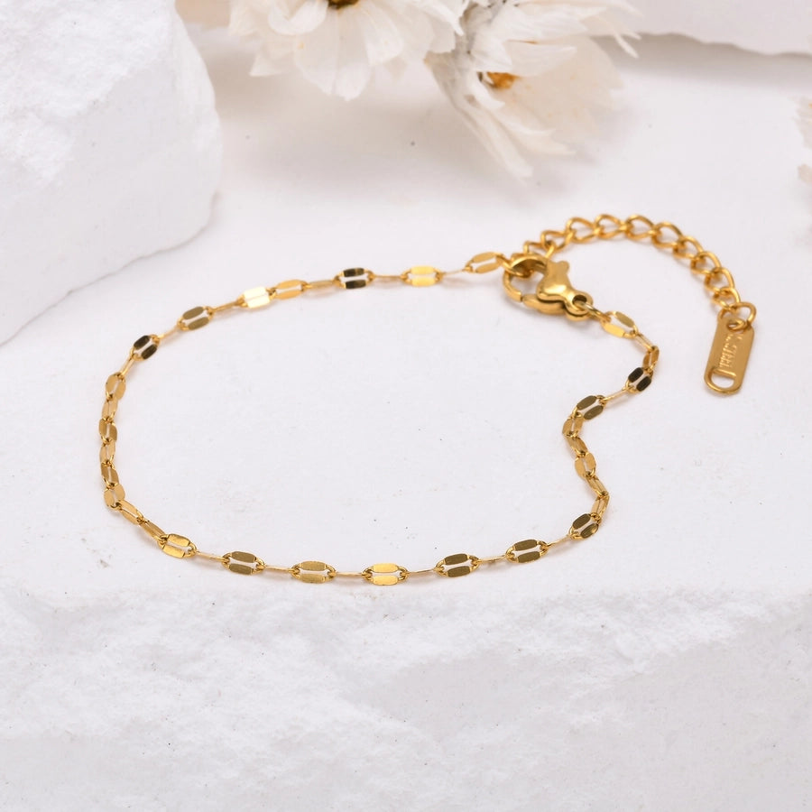 Chain Bracelets [201 Stainless Steel, 18K Gold Plated]