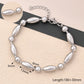 Round Oval Beads Bracelets [304 Stainless Steel]