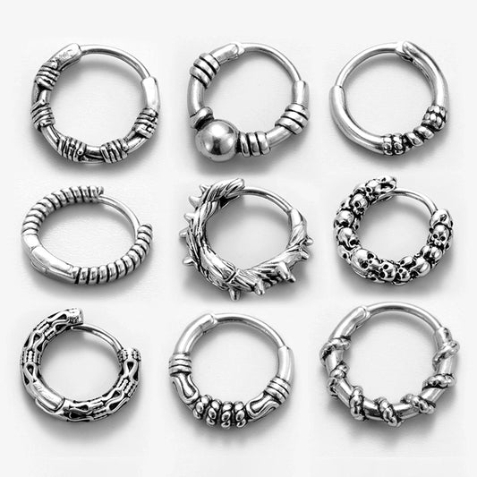 Vintage Style Stud Earrings 1 Piece [316 Stainless Steel]