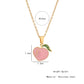 Fruit Necklace [304 Stainless Steel,18K Gold Plated]