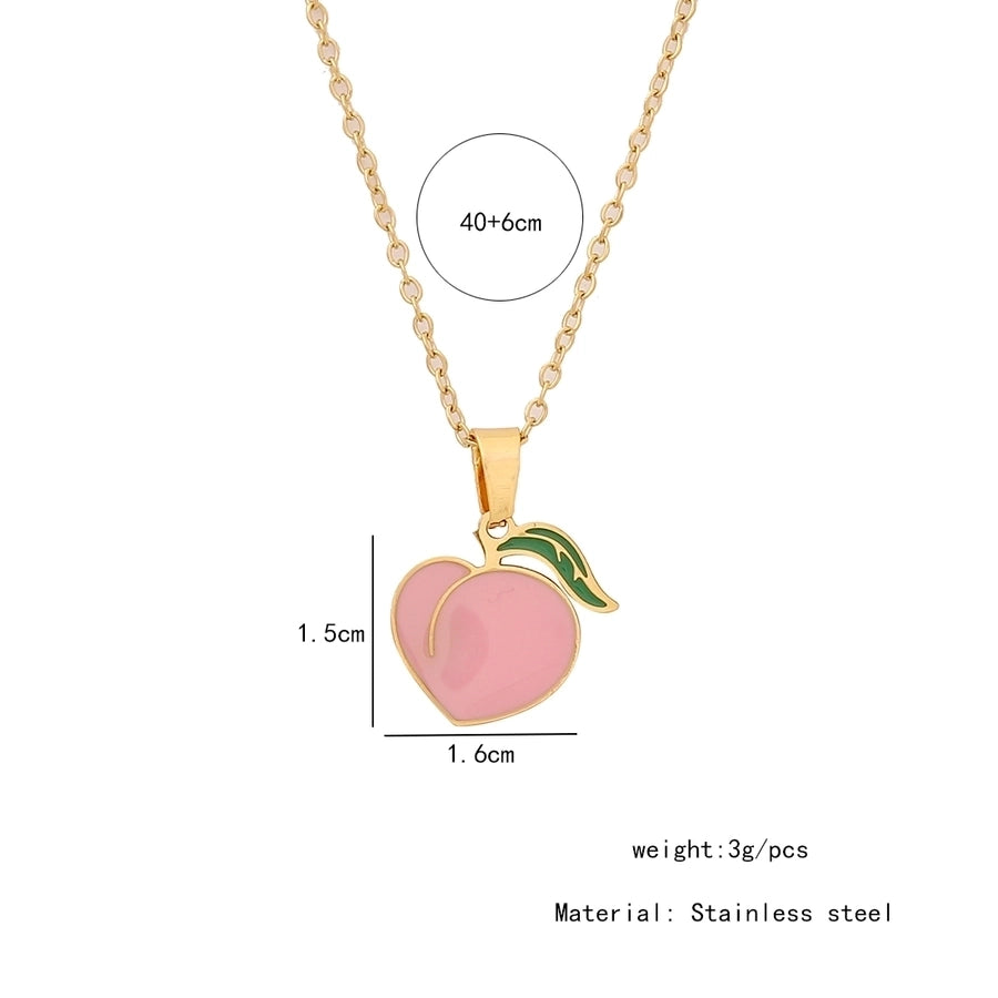 Fruit Necklace [304 Stainless Steel,18K Gold Plated]