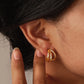 Triple Hoop Earrings [201 Stainless Steel,18K Gold Plated]