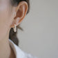 Pearl Hoop Earrings [304 Stainless Steel]