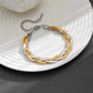 Braided Snake Chain Bracelets [304 Stainless Steel,18K Gold Plated]