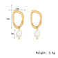 Drop Pearl Earrings [304 Stainless Steel]