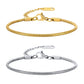 Thin Chain Bracelets [201 Stainless Steel, 18K Gold Plated]