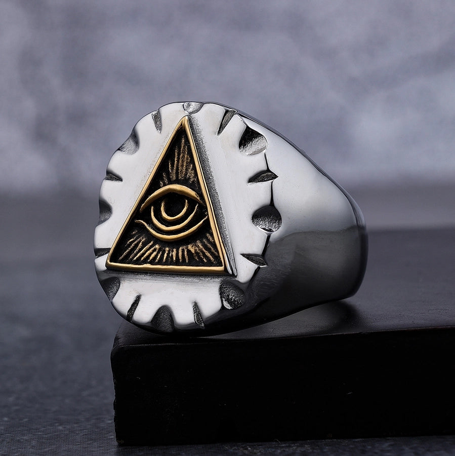 Retro Eye 304 Stainless Steel Men'S Rings