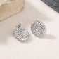 Silver Monogram Earrings [304 Stainless Steel]