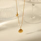 Beach Dolphin Shell Fish Tail Acrylic Necklace [304 Stainless Steel,18K Gold Plated]