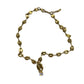 Pig nose Zircon Bracelet/Necklace [304 Stainless Steel,18K Gold Plated]