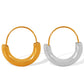 Semicircle Hoop Earrings [304 Stainless Steel,18K Gold Plated]