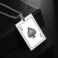 Classic Style Poker Pendant Necklace [304 Stainless Steel]