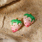 Strawberry Enamel Earrings [304 Stainless Steel,18K Gold Plated]