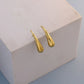 Gold Hook Earrings [304 Stainless Steel,18K Gold Plated]