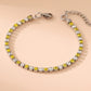 Tennis Chain Rhinestones Bracelets/Necklace [304 Stainless Steel,18K Gold Plated]