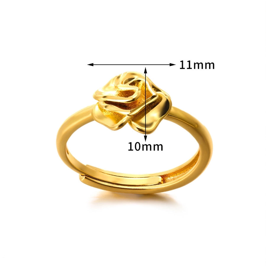 Mix Designs Ring [304 Stainless Steel 18K Gold Plated]