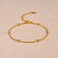 Thin Chain Anklet [304 Stainless Steel, 18K Gold Plated]