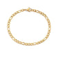 Figaro Chain Bracelet [Stainless Steel, 14K Gold Plated]