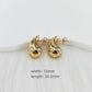 Water Droplets Earrings [304 Stainless Steel,18K,24K Gold Plated]