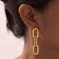 Asymmetrical Chain Earrings [201 Stainless Steel,18K Gold Plated]